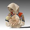 ESSEVI, Sandro Vacchetti, La maternità sarda, scultura ceramica decorata