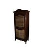 Vetrina portapane francese stile Provenzale in legno di castagno di inizio 1800