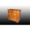 Cassettone stile Biedermeier Nord Europa del 1800 in legno di mogano biondo