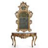 Consolle con specchiera Venezia XVIII secolo 