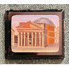Micromosaico rettangolare con raffigurato il Pantheon.Roma.​ 