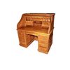 Scrivania a rullo americana in legno di noce di inizio 1900