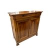 Credenza Francese Stile Luigi Filippo in Legno di noce XIX secolo con 2 ante e 2 cassetti