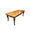 Tavolo Provenzale Con piano Parquettato di Fine 1800 in legno di ciliegio allungabile