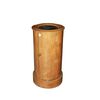 Mobiletto Comodino A Cilindro Francese in Legno di Mogano Biondo 1800