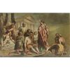 San Pietro guarisce lo storpio - Scuola italiana XVIII secolo - olio su tela