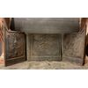 P263 - Trittico di piastre in ghisa, epoca '800, Misure: centrale cm L 82 x H 71, laterali cm L 49 x H 87