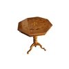Tavolino Italiano Sorrentino del 1800 con Piano Intarsiato di Forma Ottagonale