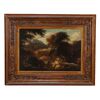 Dipinto Paesaggio con Figure