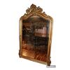 Grande specchiera stile Luigi XV in legno dorato foglia oro