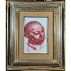 Pietro Annigoni,  “Volto”. Disegno a sanguigna.  