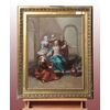Olio su tela raffigurante Gesù tra le donne del 1800 Francese