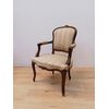 Poltroncina in faggio tinto noce - stile Luigi XV - poltrona- sedia- metà '900
