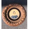 Miniatura tempera su cartoncino con cornice in legno intagliato e dorato con motivi vegetali in rilievo.Firma e data 1836.