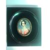 Miniatura  raffigurante figura femminile.Cornice in legno ebanizzato.Firma:Rondi.