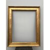 Large frame in carved and gilded wood.     