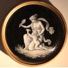 Venere e Cupido smalto su placca di rame, Francia XIX sec.