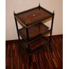 Etagere tavolino francese in ebano e radica del 1800 stile Napoleone III