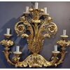 Grande applique veneta in legno intagliato e dorato, fine XVIII secolo