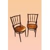 Gruppo di 4 sedie Thonet di inizio 1900 in legno curvo stampato