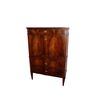 Secretaire francese di fine 1700 stile Luigi XVI in legno di noce Fiammato