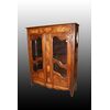 Vetrina francese stile provenzale del 1700 in castagno a due ante