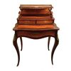 Mobile scrittoio francese del 1800 stile Luigi XV in bois de rose con bronzi