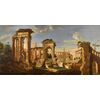 Capriccio architettonico con rovine classiche dell’Antica Roma, Jacob Fabris (Venezia, 1689 - 1761)