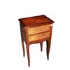 Comodino Francese di fine 1800 Stile Transizione in legno di Bois de Rose e Noce