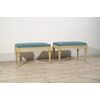 Coppia di panche neoclassiche in legno laccato, Torino fine XVIII secolo 