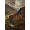 Pittore europeo (datato 1925) - Paesaggio montano.