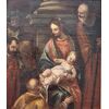 Madonna con Bambino, San Giuseppe e santi in adorazione – Scuola veneta, fine XVII secolo