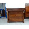 Cassettone Impero in noce massello con biglie piano in noce 1820 Francia