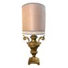 Lampada in bronzo dorato
