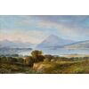 Pittore inglese (datato 1873) - Paesaggio montano con lago.