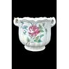 Vaso cache-pot in maiolica con decoro alla rosa.Strasburgo.