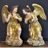Grandi angeli alati di epoca Barocca, opera di un maestro scultore romano del XVII secolo