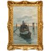 Nazzareno Cipriani (Roma, 1843 – 1925), In gondola