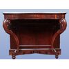 Antica consolle francese del 1800 stile Luigi Filippo in mogano con piano in marmo