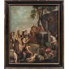 Giulio Carpioni (Venezia 1613 - Vicenza 1678) bottega di - Mosè fa scaturire l’acqua dalle rocce.