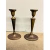 Coppia di candelabri candelieri, Art Decò. 1940 in bronzo, h28cm