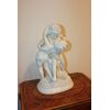 Gruppo scultoreo in ceramica Coppia di Amorini Putti del 1800