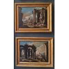 Coppia di capricci architettonici