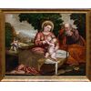 Polidoro de Renzi detto Polidoro da Lanciano (Lanciano, 1515 - Venezia, 1565) (attr.), Sacra Famiglia con San Giovannino