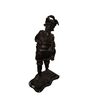 Coppia di grandi sculture Cavalieri in bronzo del 1900
