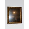 Grande specchiera simmetrica francese di metà 1800 dorata foglia oro