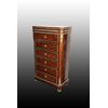 Settimanale francese del 1800 stile Napoleone III con bronzi e marmo