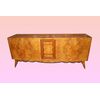 Credenza italiana stile Decò in betulla della prima metà del 1900