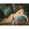 Maestro francese (XVIII sec.) - Diana addormentata.