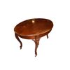 Tavolo ovalino allungabile del 1800 stile Biedermeier in legno di mogano